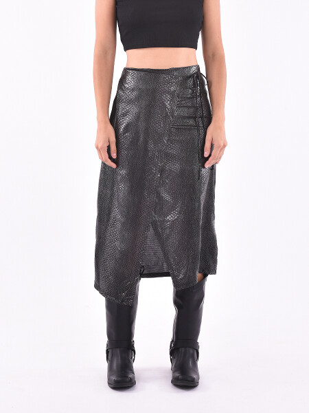 FALDA OLIVO GRIS OSCURO