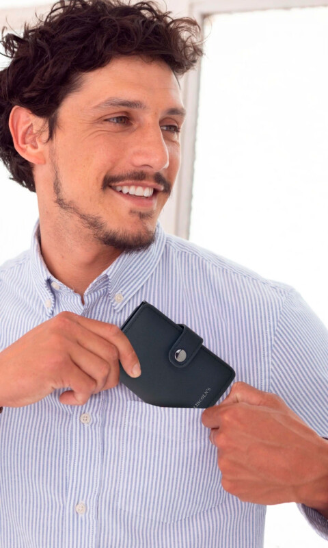 TARJETERO TIZIANO ANTI CLONACION NEGRO