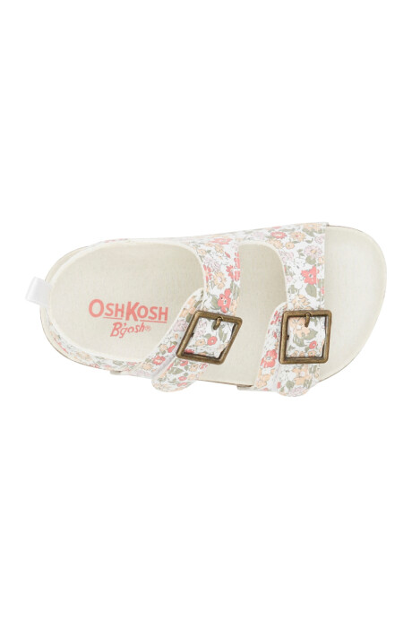 Sandalias con velcro, diseño floral Sandalias con velcro, diseño floral