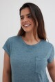 Remera peplum VERDE PETROLEO