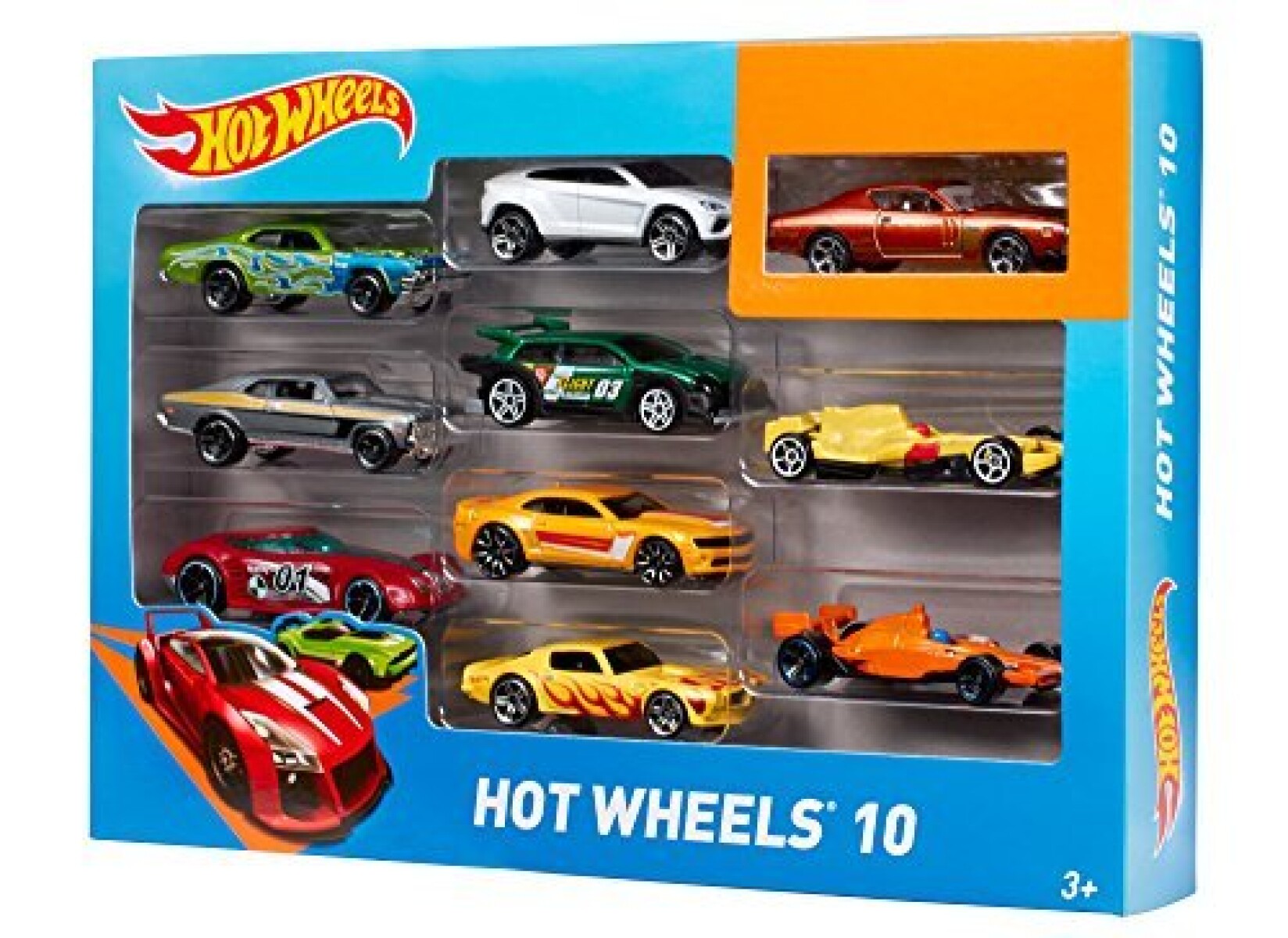 Hot Wheels Pack de 10 Vehiculos, coches de juguete (modelos variados) -  JUGUETES PANRE