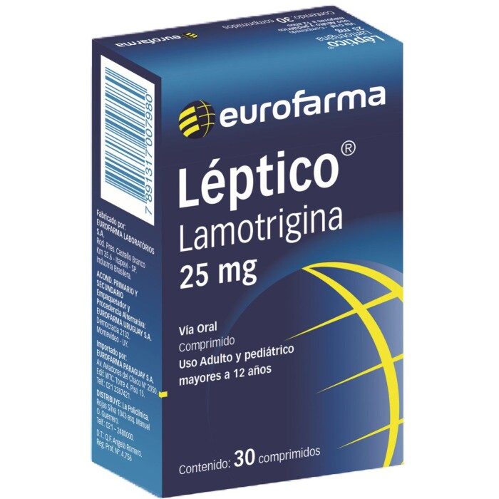 LEPTICO 25 MG. CJ X 30 COMP. única