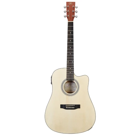 Guitarra Electro Acústica Sx Sd304tce Thin Body Natural Guitarra Electro Acústica Sx Sd304tce Thin Body Natural