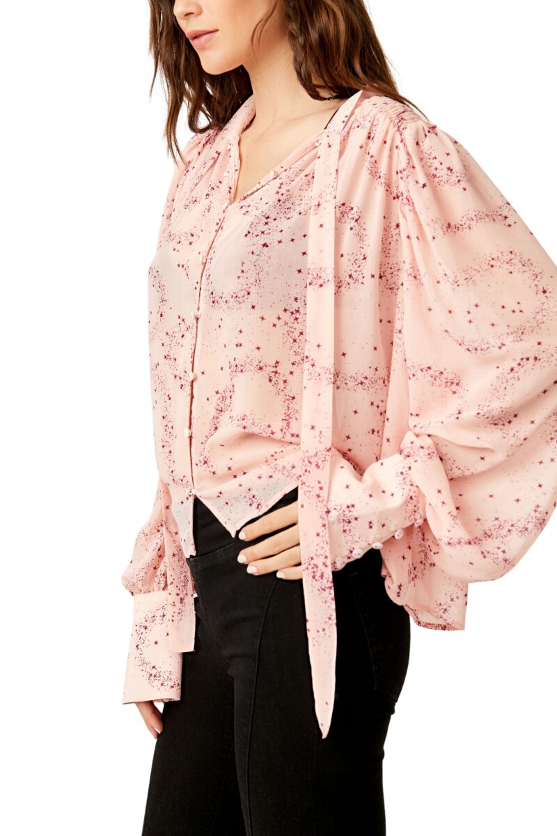 STARS ALIGN PRINTED TOP Rosa