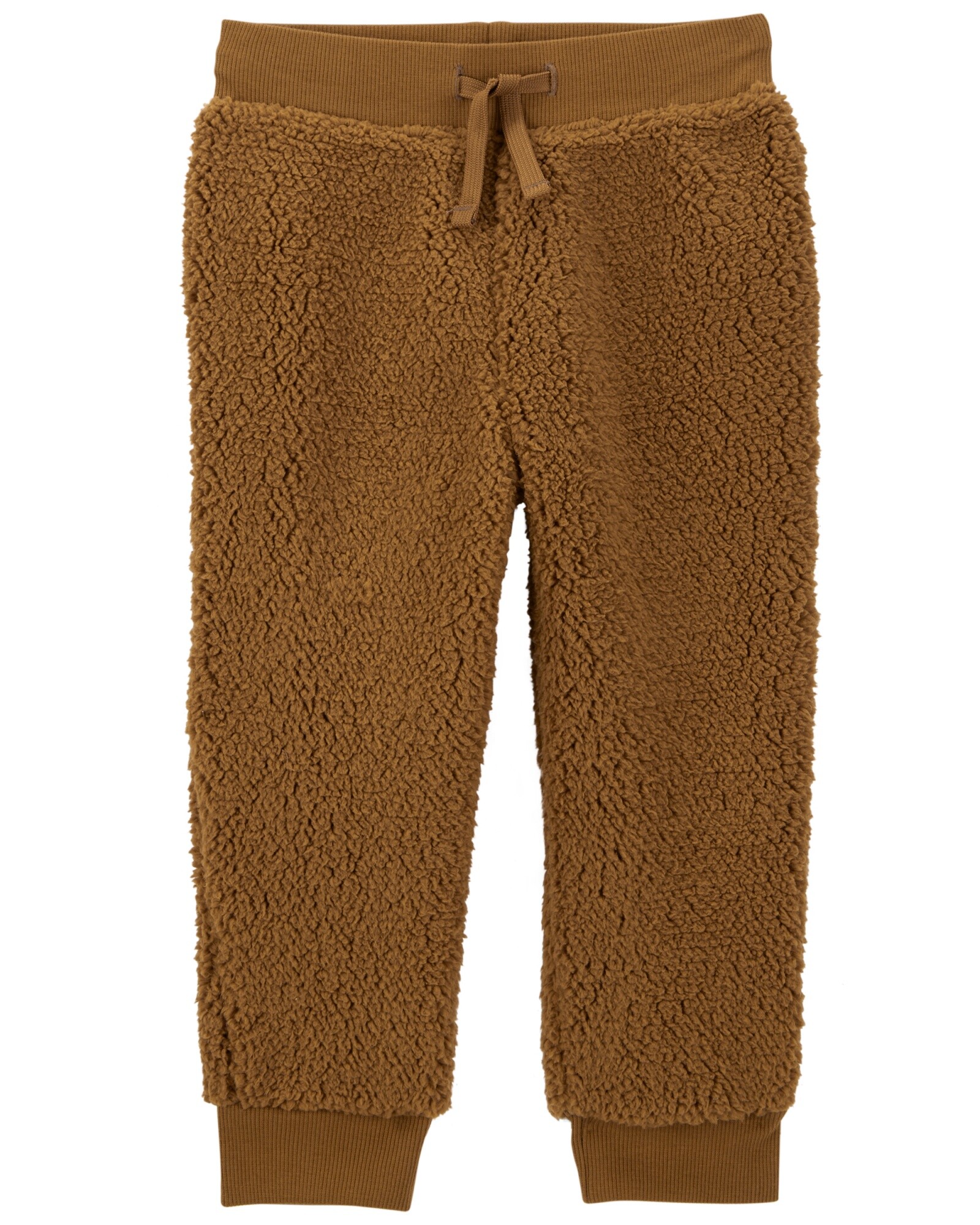 Pantalón de sherpa, marrón Sin color