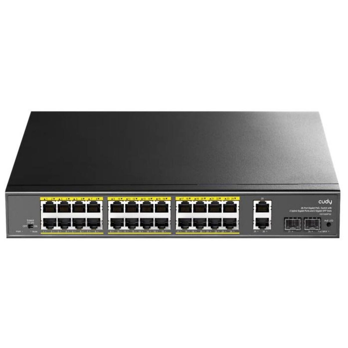 Switch Cudy 24 Puertos GB Poe + 2 Sfp + 2 Uplink 