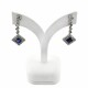 Caravana oro blanco 18K con brillantes y zafiros naturales Caravana oro blanco 18K con brillantes y zafiros naturales
