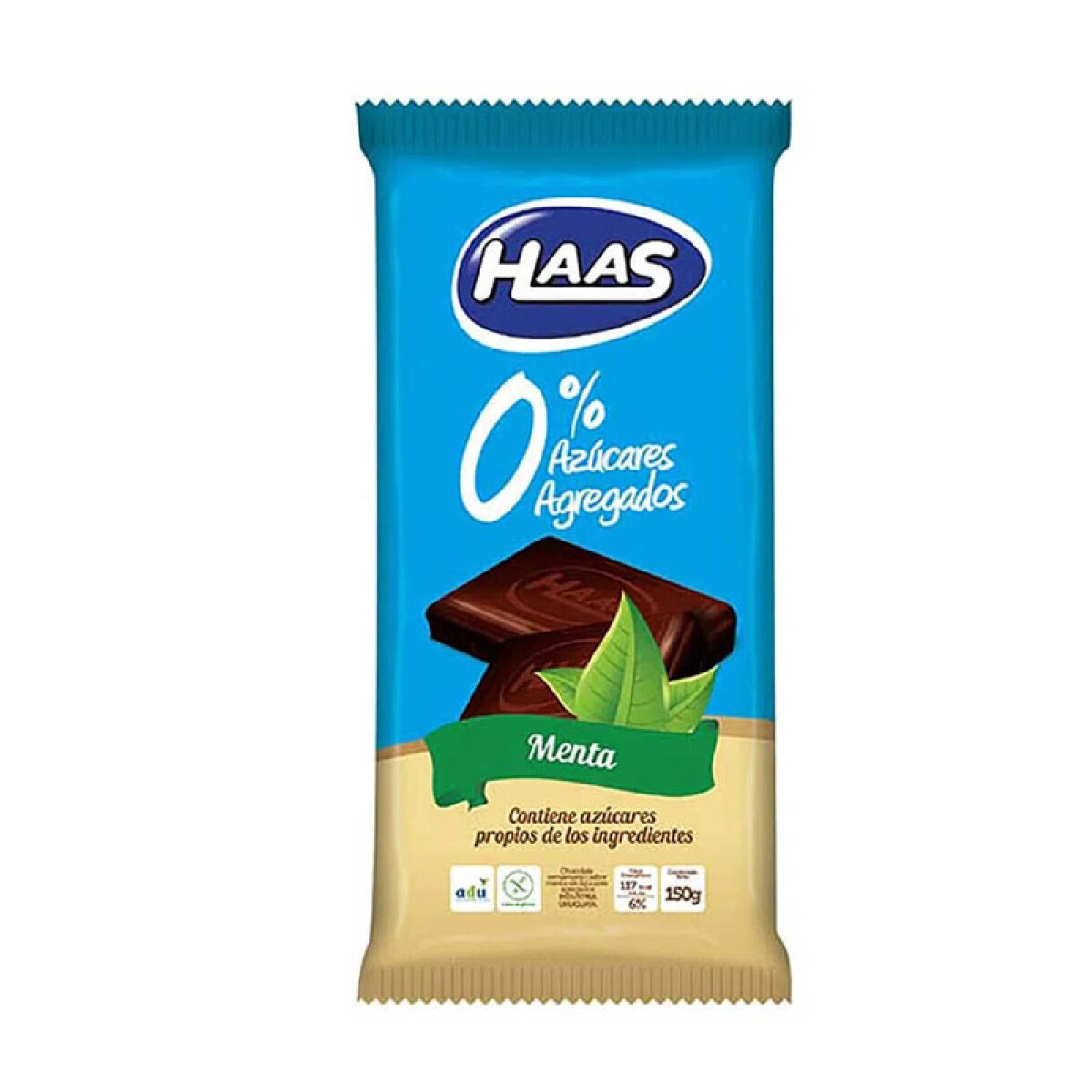 Chocolate HASS 0% Azúcar Tableta150Grs - Menta 