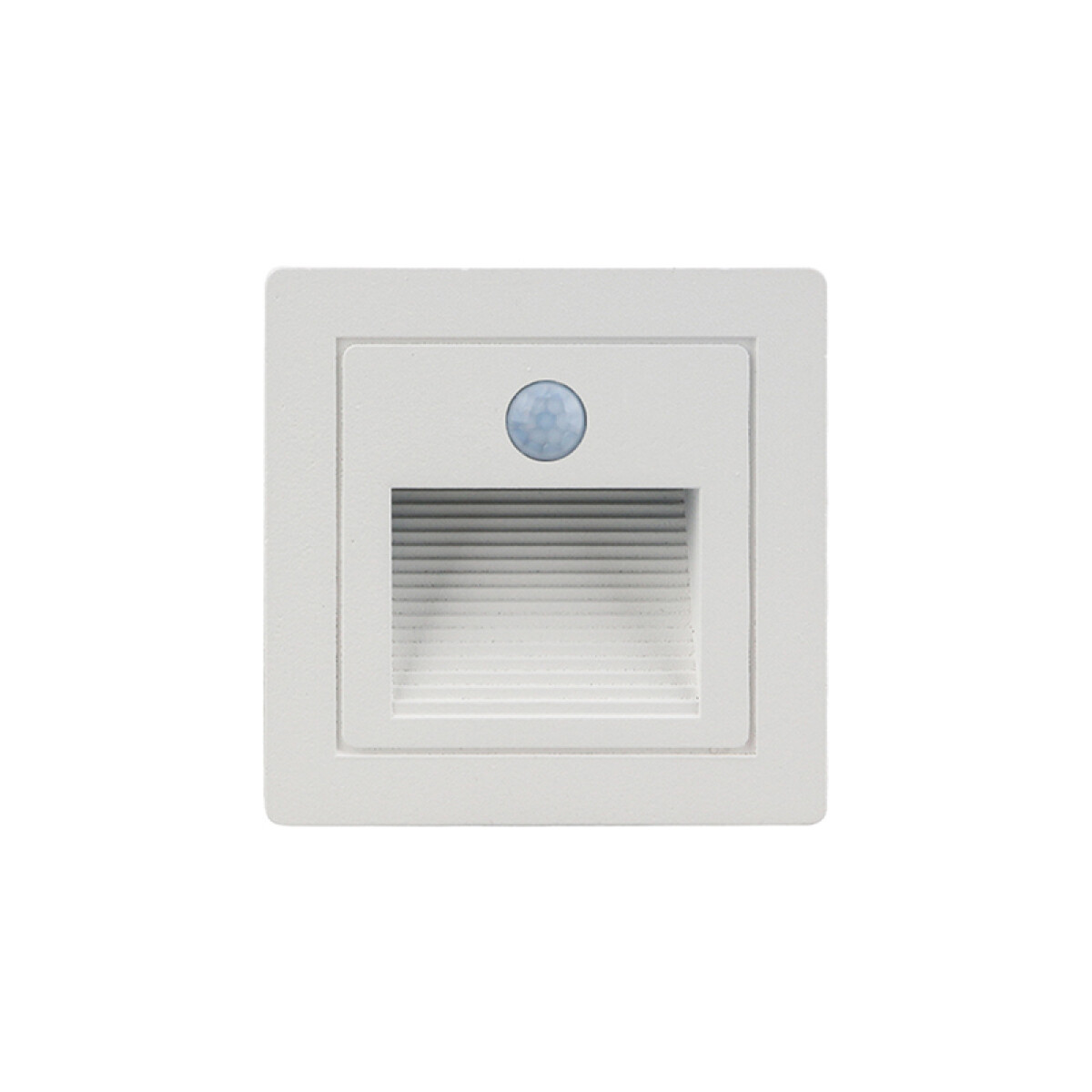 Lámpara pared LED IP65 blanca 3W cálida 90°+sensor - IX4824 