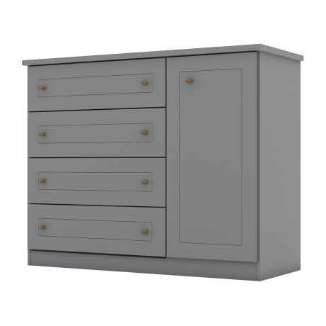 COMODA CAJONERA MDF-Y-MDP GRIS AMERICANO