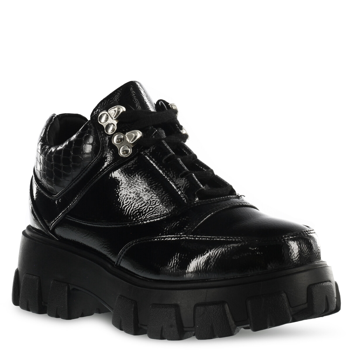 Zapato BILLIE acordonado MissCarol - Black/Pattent 