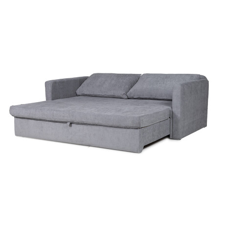 Sofá Cama Wey - Tela Microfibra Cora 06-153 (Grafito)