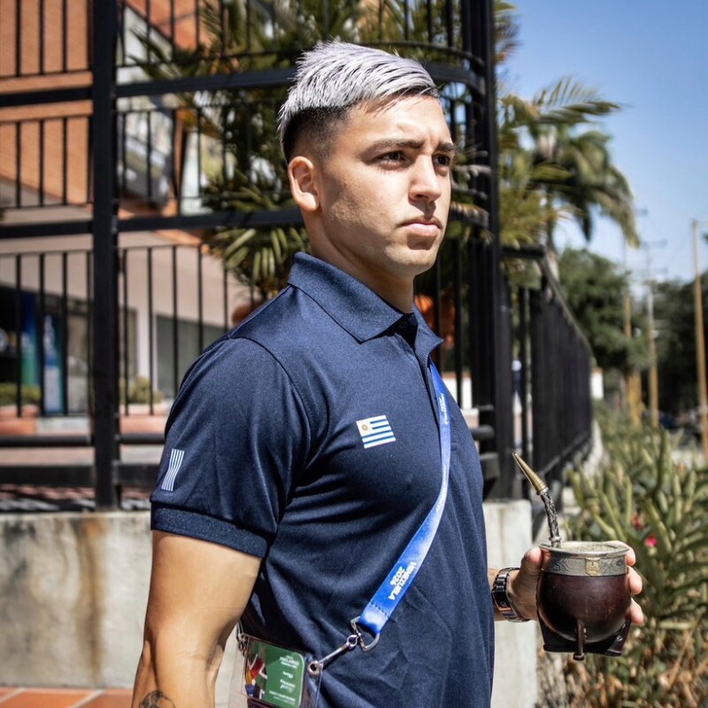 Remera polo Dry Fit - AUF Azul Marino