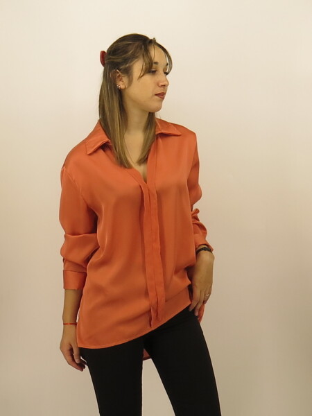 BLUSA WANNA 23421 M.LARGA TERRACOTA