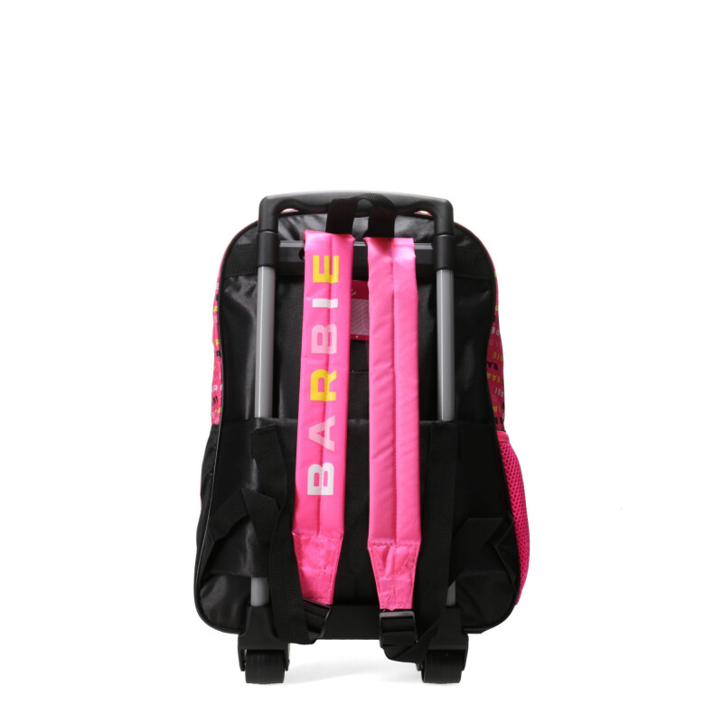 Mochila Barbie c/Carro Negro - Rosado