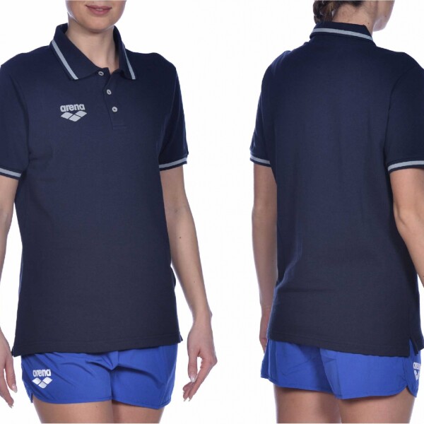 Remera Deportiva Camiseta Arena Team Line Short Sleeve Polo Azul Marino