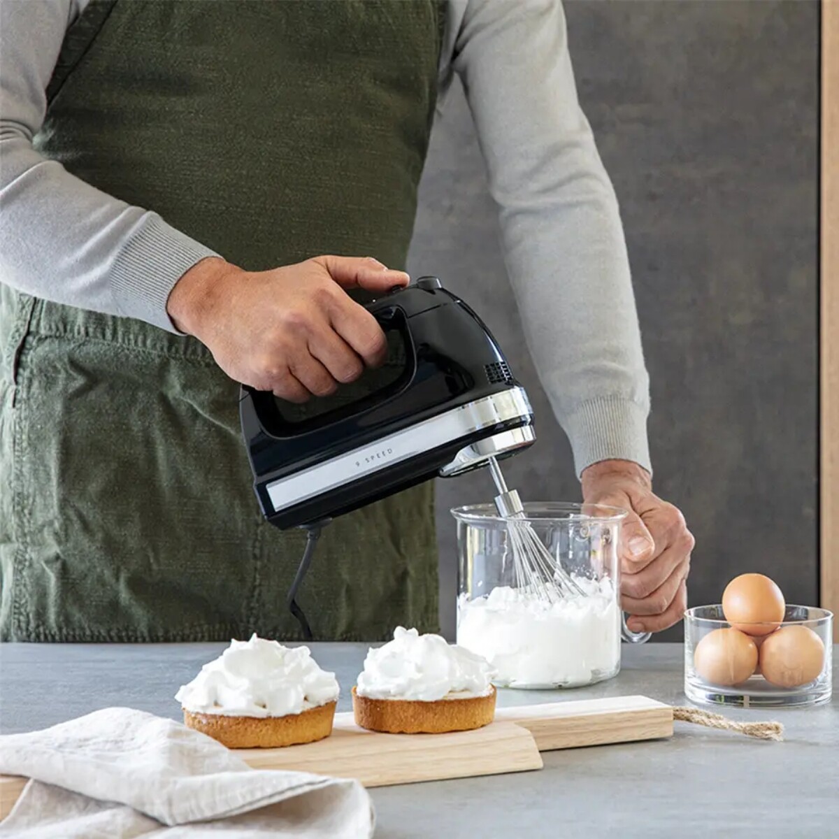 Batidora de Mano Negra Kitchenaid 