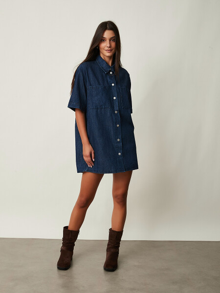 VESTIDO ELENIA AZUL OSCURO