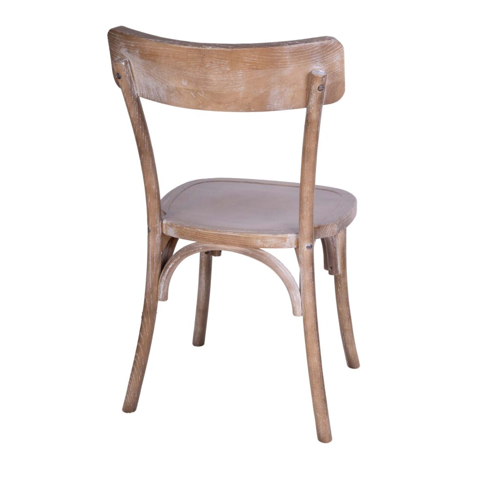 SILLA DE COMEDOR MADERA NATURAL-BEIGE MODENA