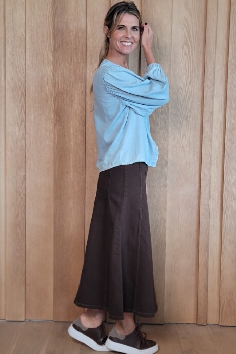 Pollera Mónaco Chocolate