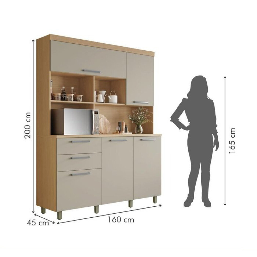 Mueble para cocina 5 Puertas 2 Cajones - Nobleza Mueble para cocina 5 Puertas 2 Cajones - Nobleza