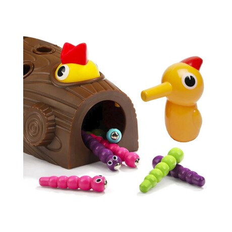 Juego de destreza con imanes Alimenta al Pájaro Bebé - Blanco Blanco