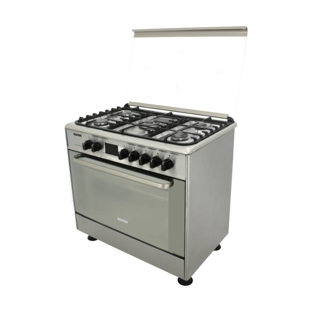Cocina Combinada Siam 5 Hornallas SI-CC90EV-M Acero inoxidable