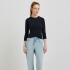 BLUSA ML FEM PRETO ESCURO