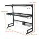 Escurridor Sobre Pileta Grande 85cm 2 Niveles Negro Negro