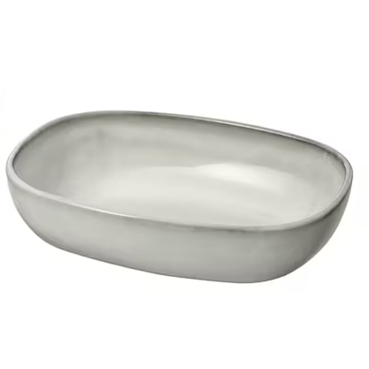 ASADERA CERAMICA 31x23x7CM ORGANIC GRIS 