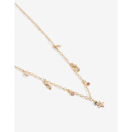 Collar Corto Multicharm Dorado