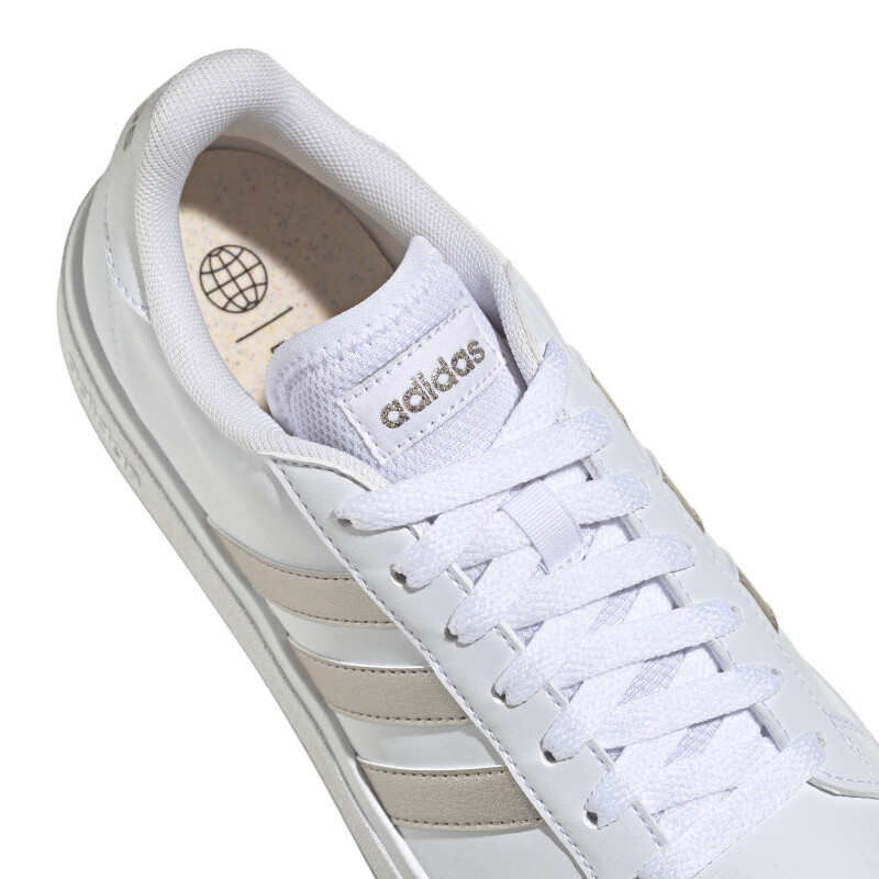 Championes de Mujer Adidas Grand Court Base 2.0 Blanco - Plateado
