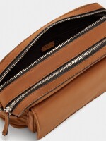 Bolso Bandolera De Nylon Con Solapa camel