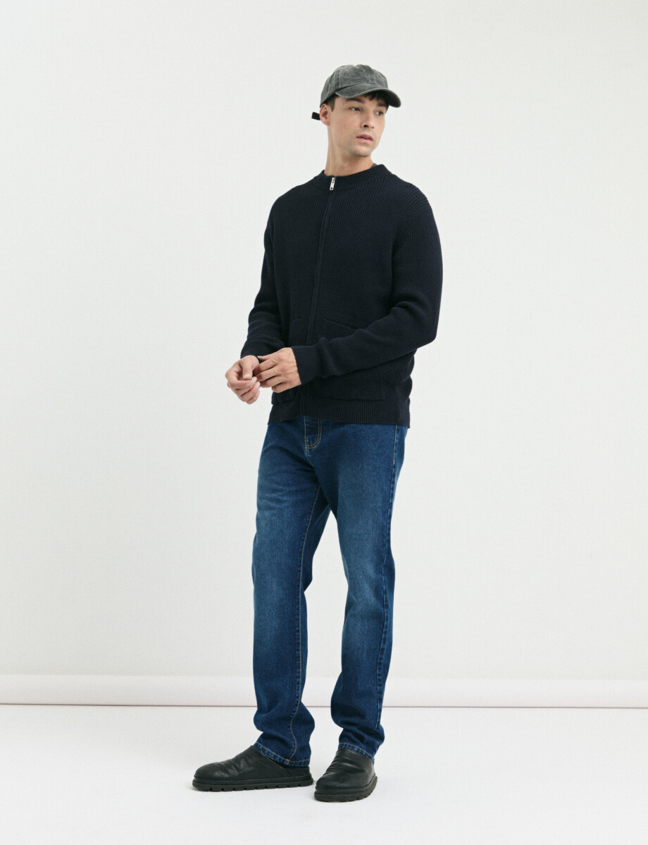 080687 PANTALON HARRINGTON LABEL Azul