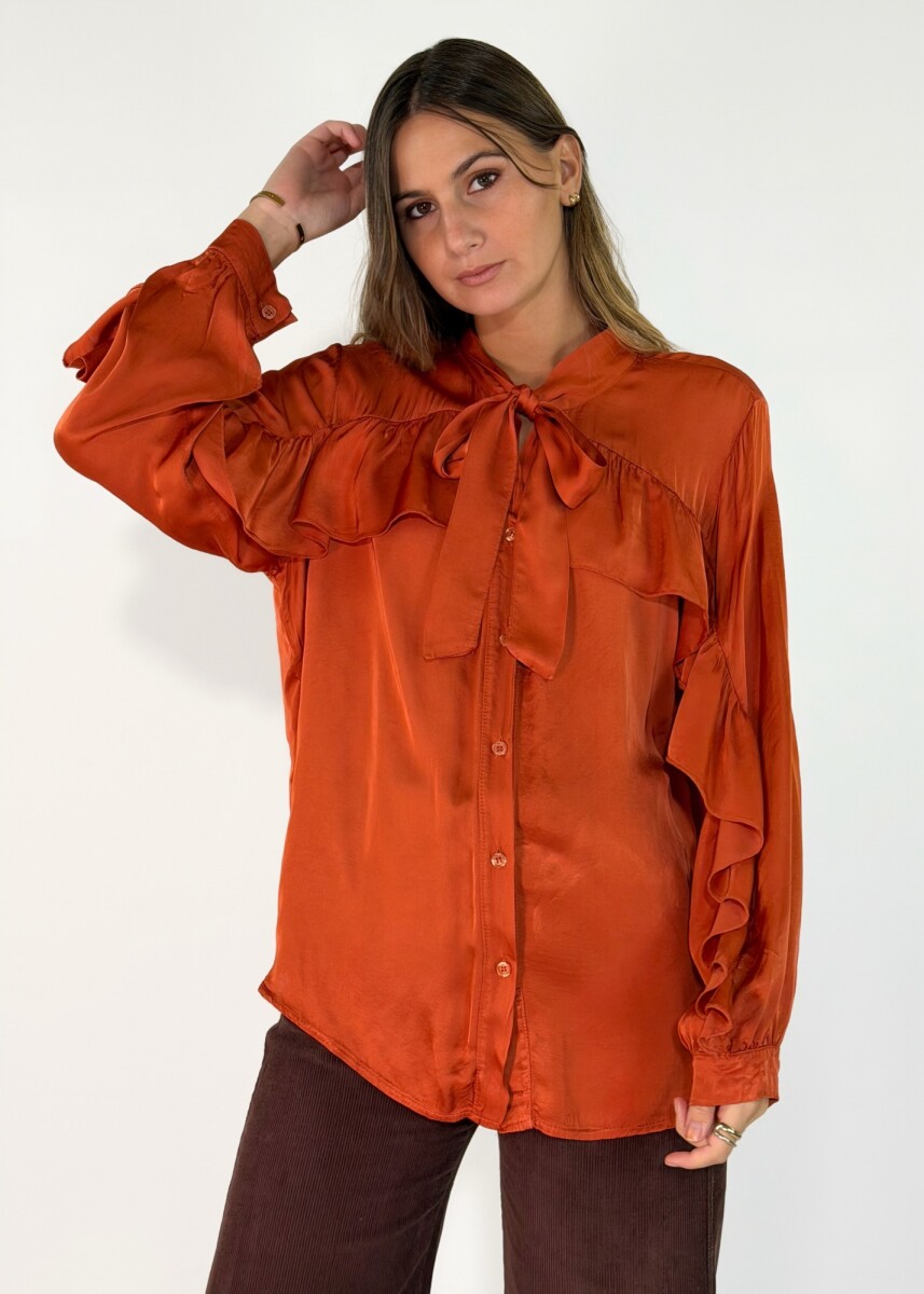 CAMISA LANTANA - LADRILLO 