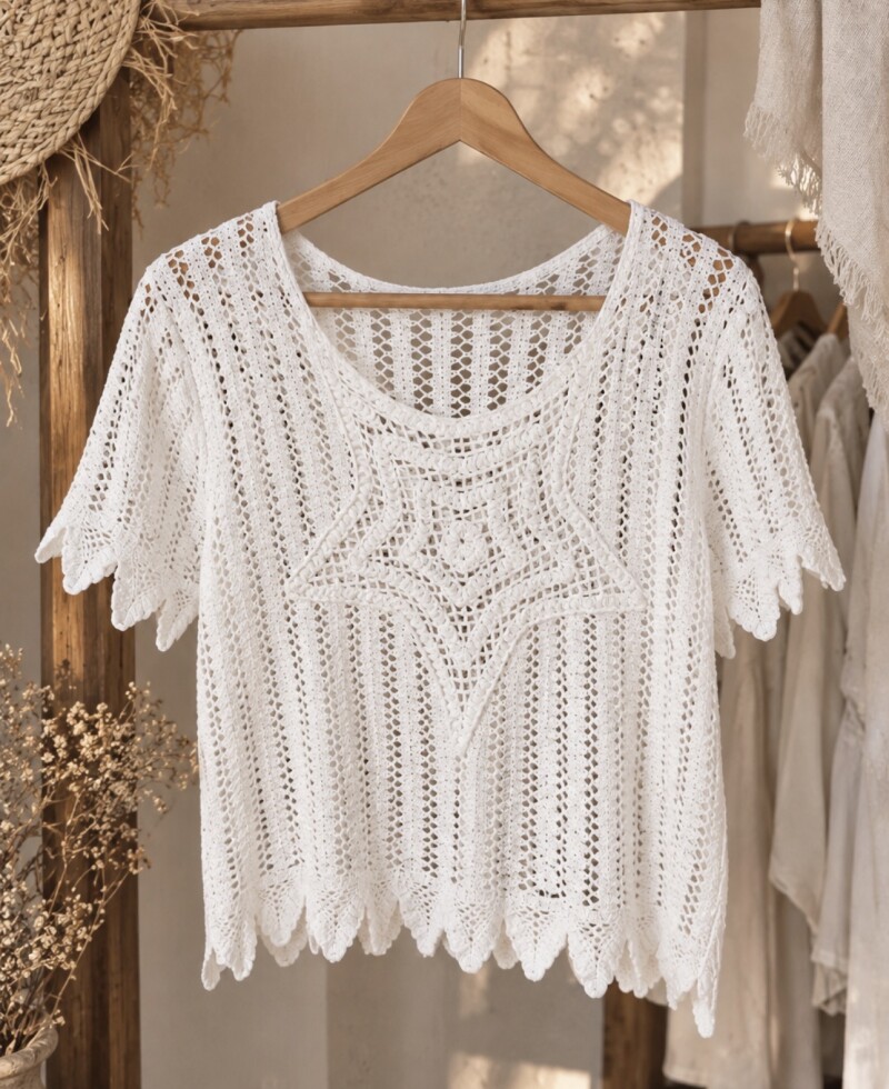 Blusa Star Pre venta blanca