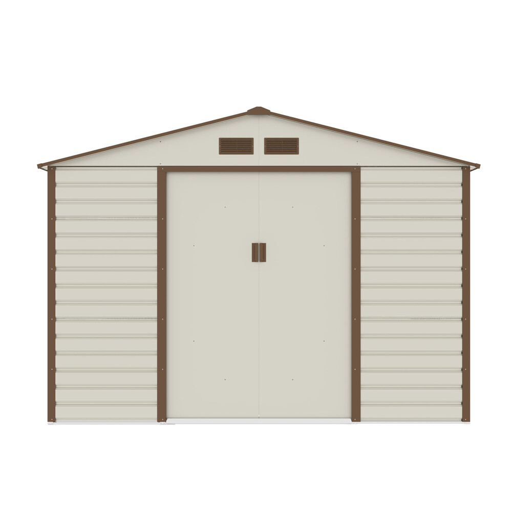 CASITA DE JARDIN ACERO NATURAL-BEIGE KUBO