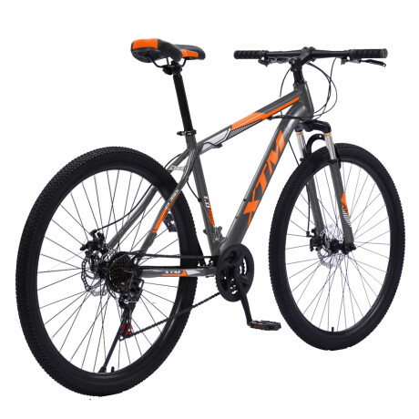 Bicicleta Rodado 29 Montaña C/ Amortig. Componentes Shimano GRIS NARANJA
