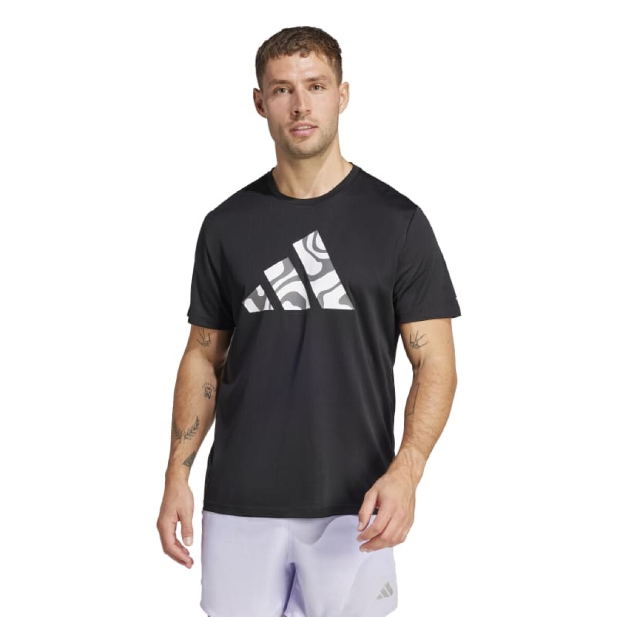 Remera Adidas Run It - Negro 