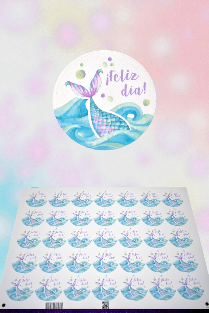 Stickers feliz dia plancha - DISEÑO 8 
