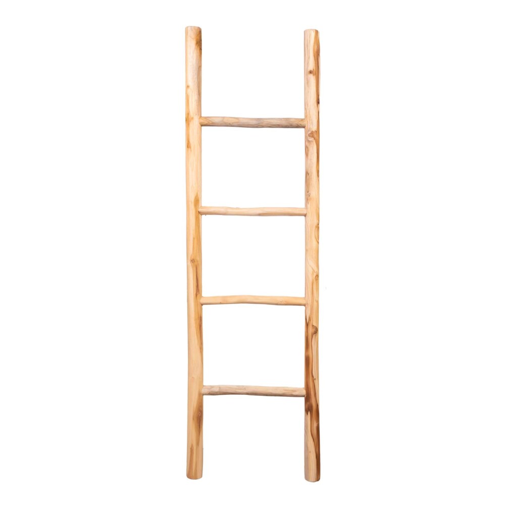 ESCALERA DECORATIVA MADERA NATURAL-BEIGE INDO