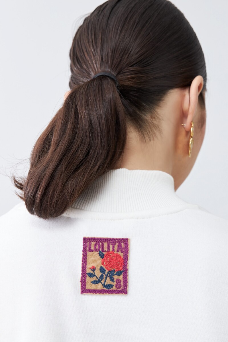 Media polera manga corta crudo