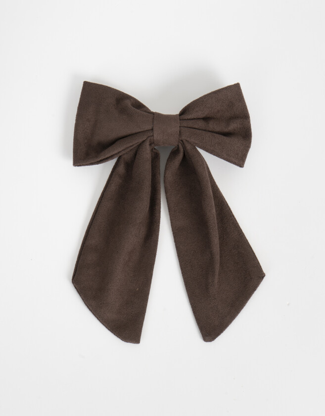 Hebillas Francesas Suede Hebilla Francesa Moño - Marron Medio