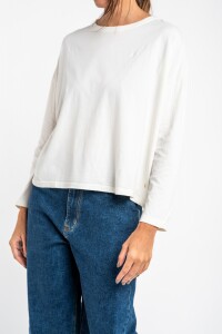 Remera Manga Larga Lavada Nacar