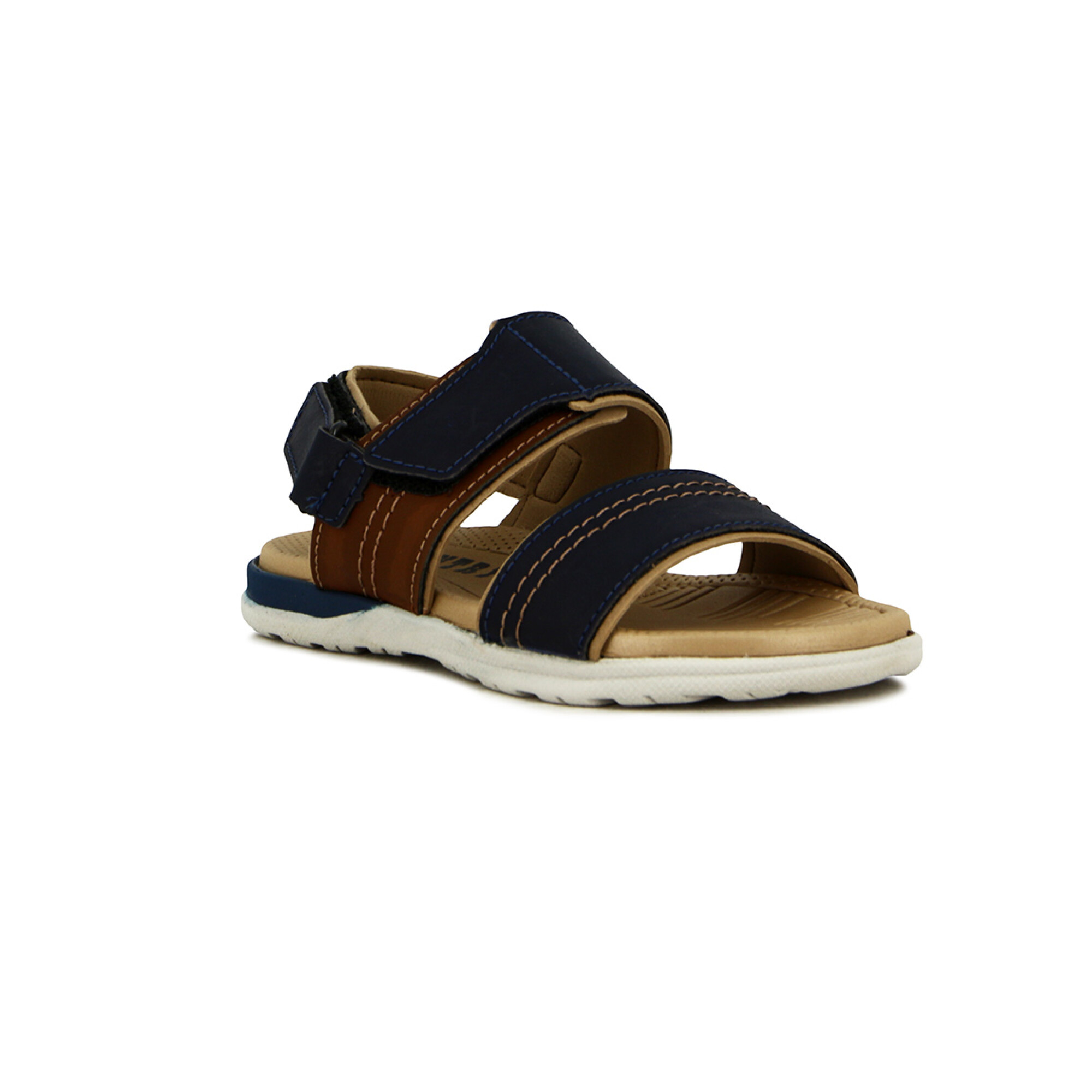 Country Itapua Sandalia Casual Tiras C velcro Azul beige Macri