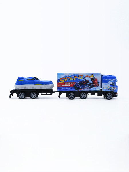 CAMION TRANSPORTADOR DE LANCHAS CELESTE (V)