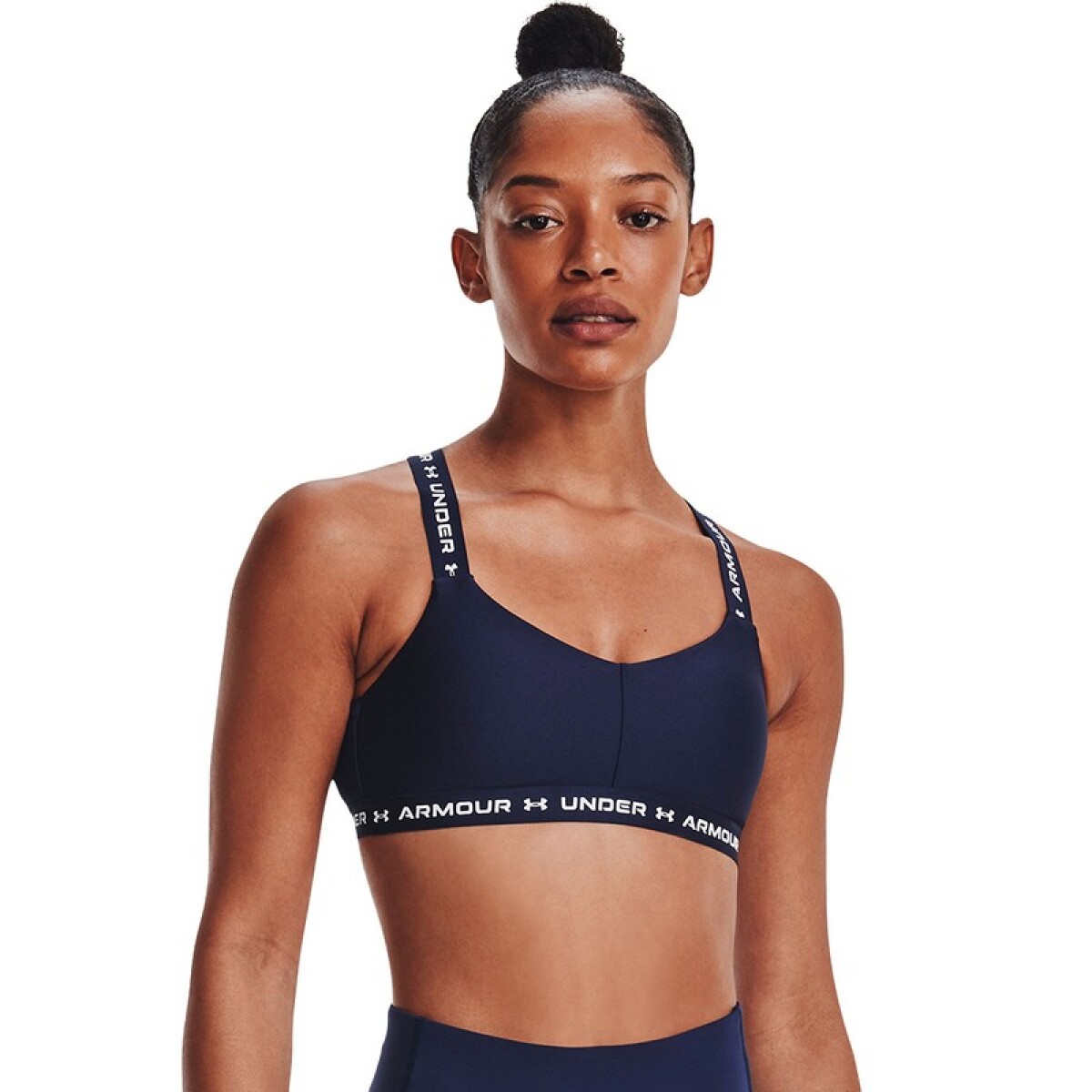 Top Under Armour HeatGear® Crossback Low - Azul 