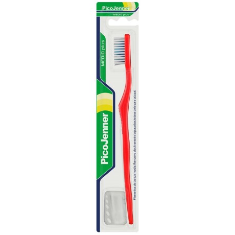 Cepillo Dental Pico Jenner Medio Plus 1 Unidad con protector. Cepillo Dental Pico Jenner Medio Plus 1 Unidad con protector.