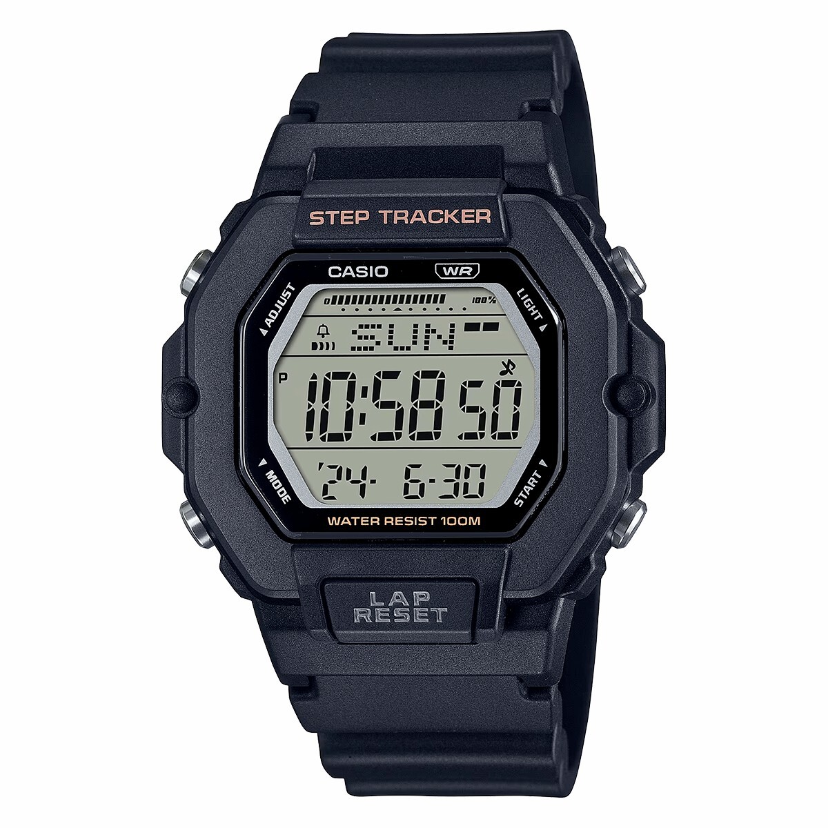 Reloj CASIO LWS2200H-1AVDF en Resina Negro Esfera 37mm 
