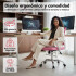 Silla de escritorio Oficina Sillon Ejecutiva Ergonomica IMBACK Color Rosa Silla de escritorio Oficina Sillon Ejecutiva Ergonomica IMBACK Color Rosa
